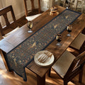 Patriotic Table Runner: Americana Statue of Liberty Botanical Design