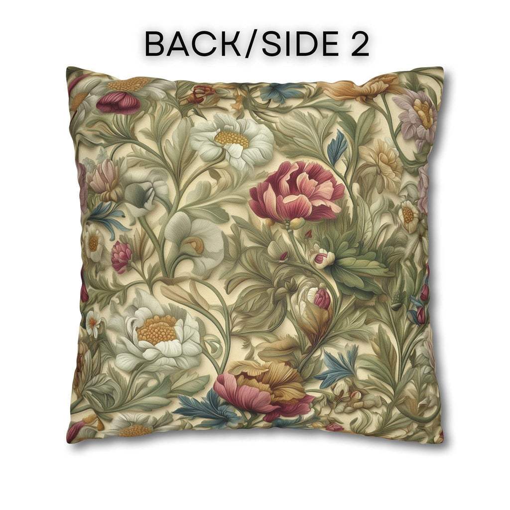 William Morris Botanical Pillow Cover: Vintage Style Floral Accent
