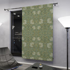 Blackout Curtain Panel: William Morris Pimpernel - Sage Green, Vintage Style