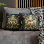 Donkey Garden Floral Pillow Cover: William Morris Inspired Botanical Meadow Decor