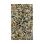 William Morris Inspired Fall Botanical Hand Towel: Sage Mint, Wine, Wheat