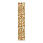 Autumn Damask Table Runner: Earthy Floral Fall Decor