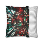 Retro Disco Ball Pillow Cover, Vibrant New Year's Eve Decor