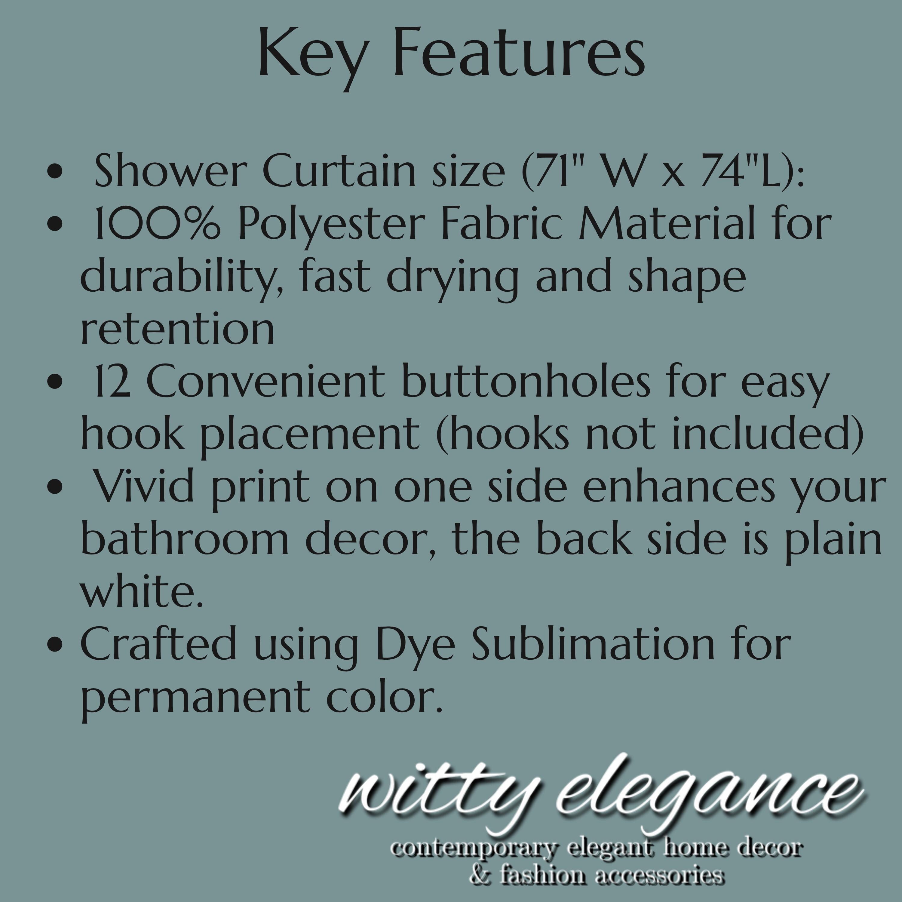 Retro Fabric Shower Curtain: Earthy Mid-Century Modern Design