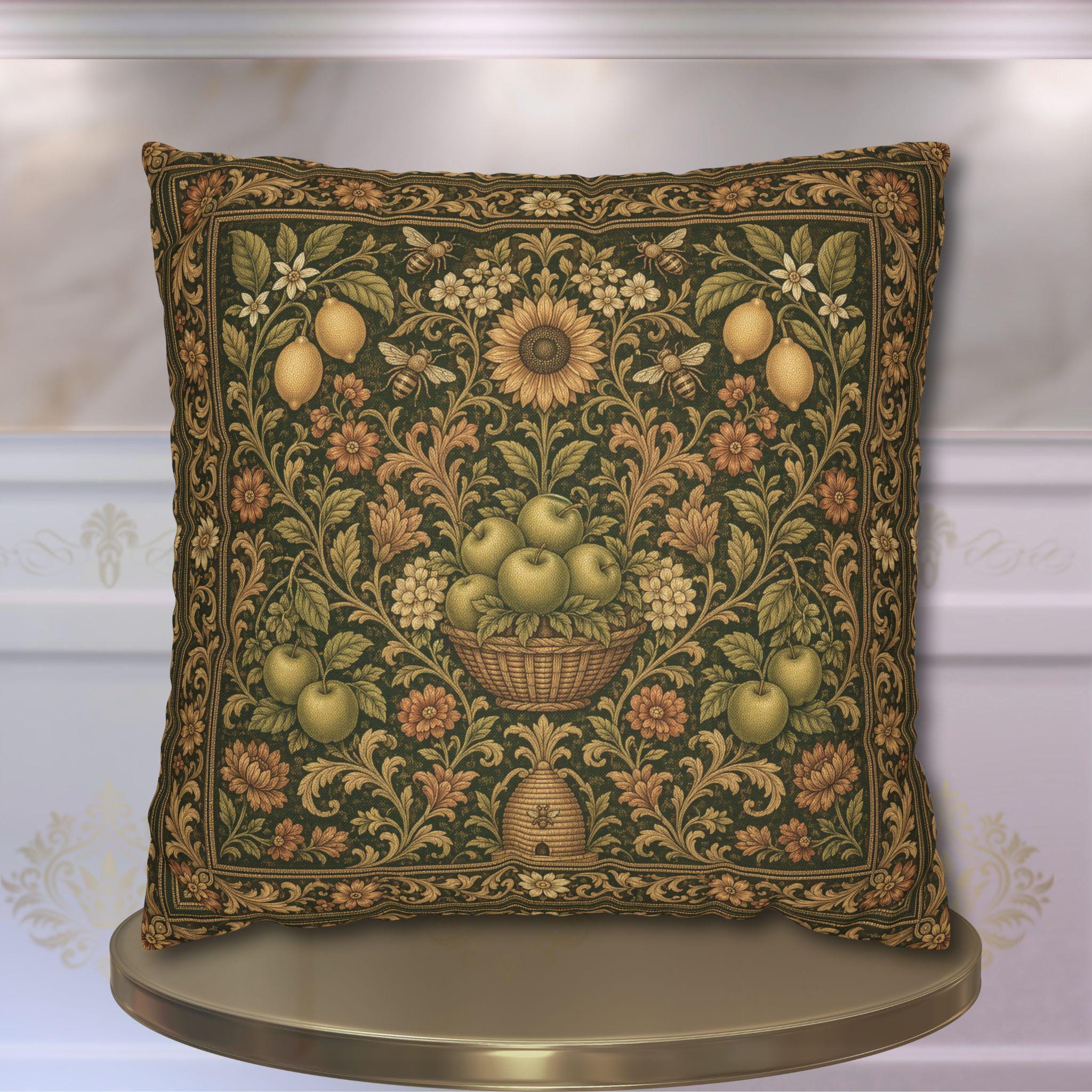William Morris Style Pillow Cover: End of Summer Transitional Decor