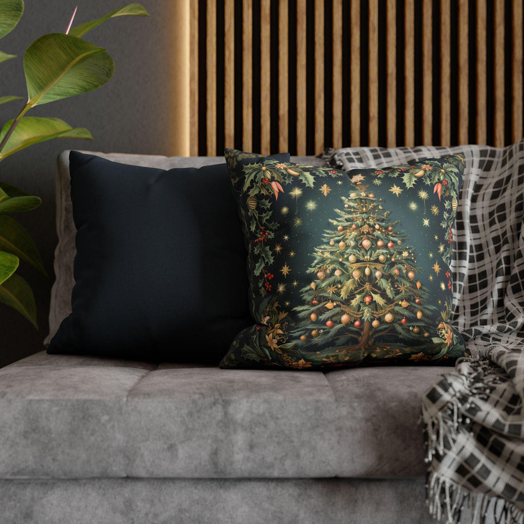William Morris Christmas Pillow Cover: Botanical Tree, Vintage Style