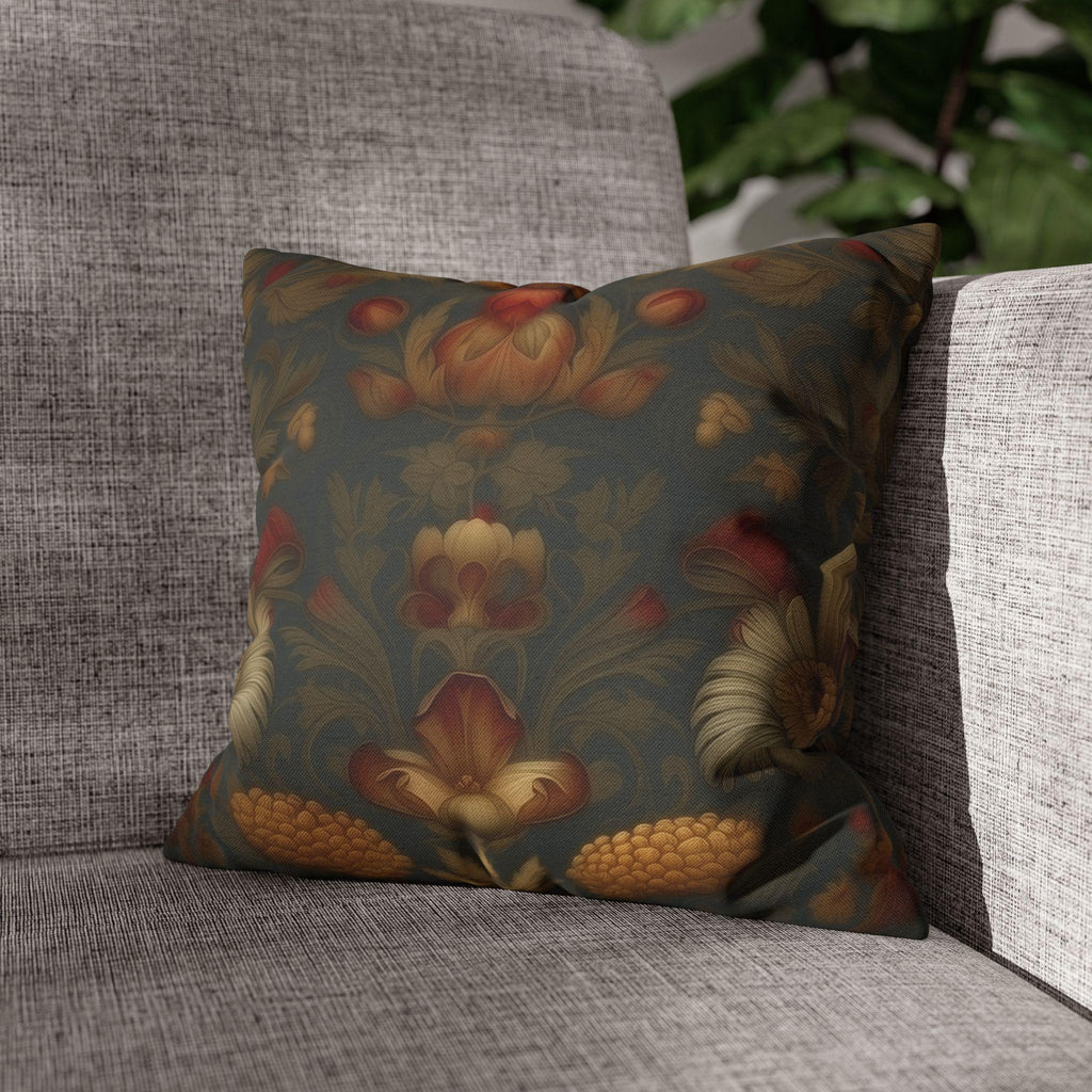 William Morris Autumn Floral Tapestry Pillow Cover: Vintage-Inspired Fall Home Accent