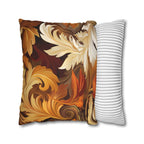 Autumn Leaves Swirling Fall Throw Pillow Cover: Cozy Home Decor for Seasonal Comfort