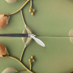Lumbar Pillow: Chinoiserie Birds and Flowers - Pastel Sage Green