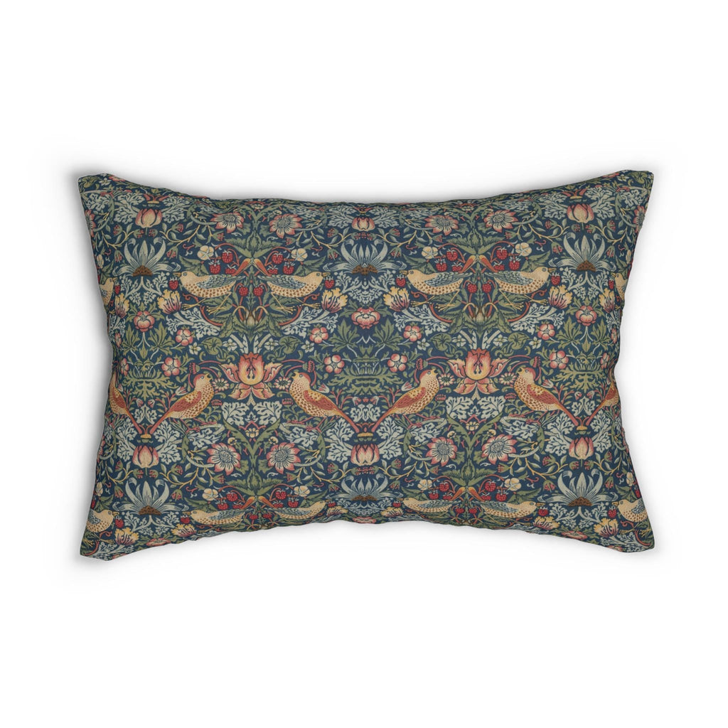 Strawberry Thief Heritage Lumbar Pillow: William Morris Classic Reimagined
