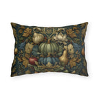 William Morris Outdoor Pillow Fall Harvest Tapestry Style Pumpkin Botanical Autumn Porch Decor