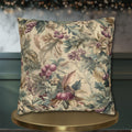 William Morris Christmas Pillow Cover: Holly Berry Arts & Crafts Style