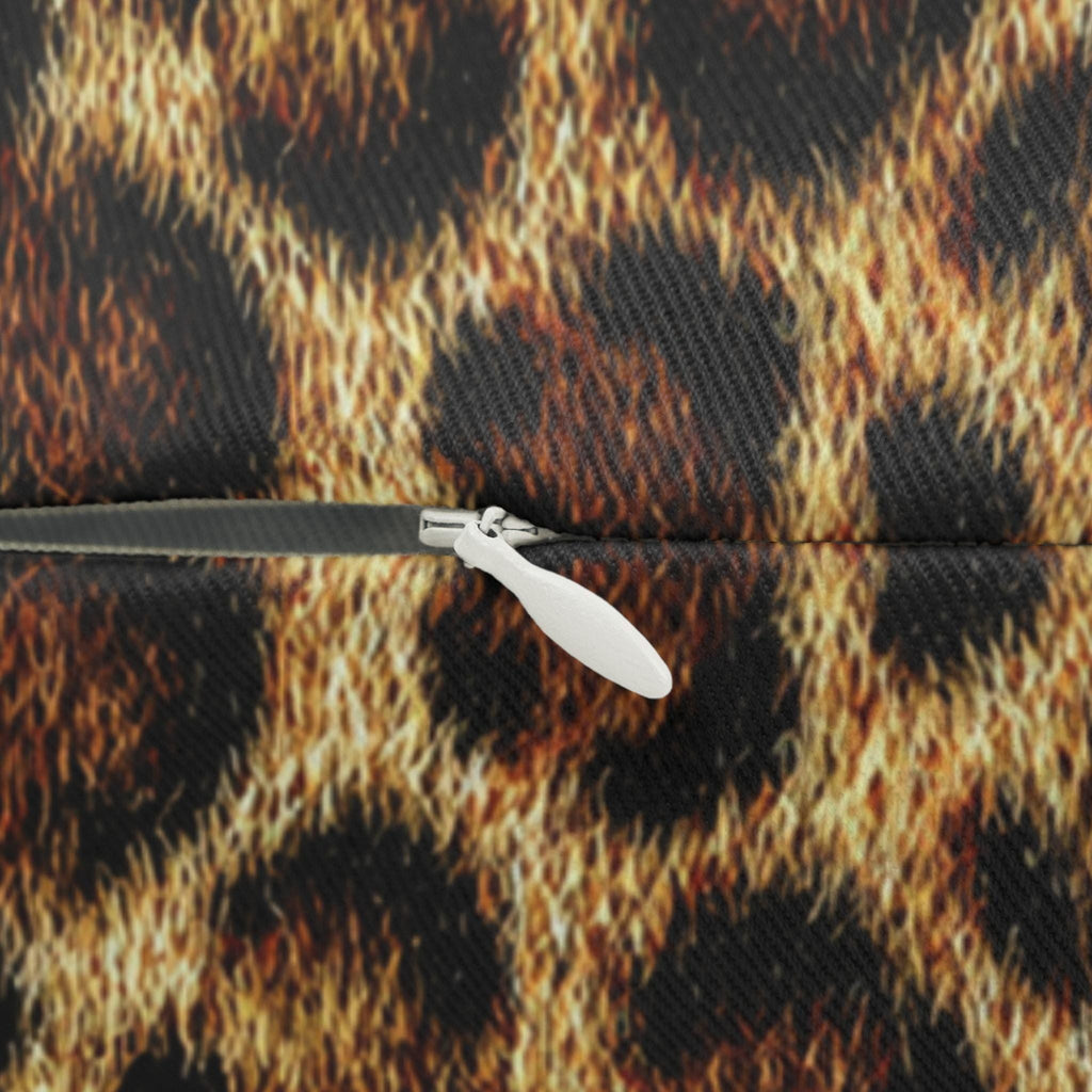 Leopard Luxe Lumbar Pillow: Faux-Fur Look, Zero Cruelty