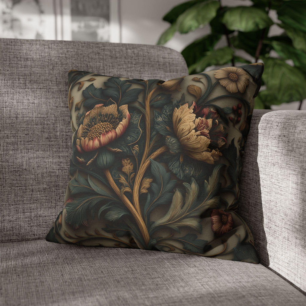 Spring Moody Blooms Pillow Cover: William Morris Inspired Home Decor Refresh