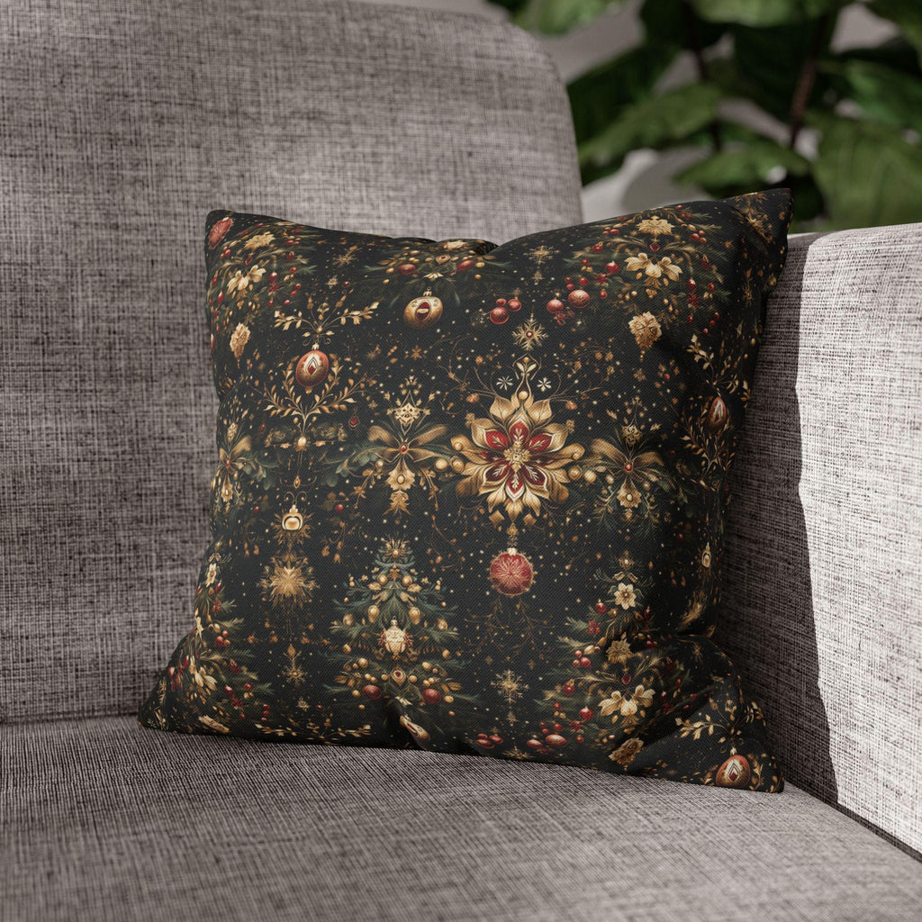 Elegant Christmas Decorations Pillow Cover, Holiday Decorative Cushion Cover