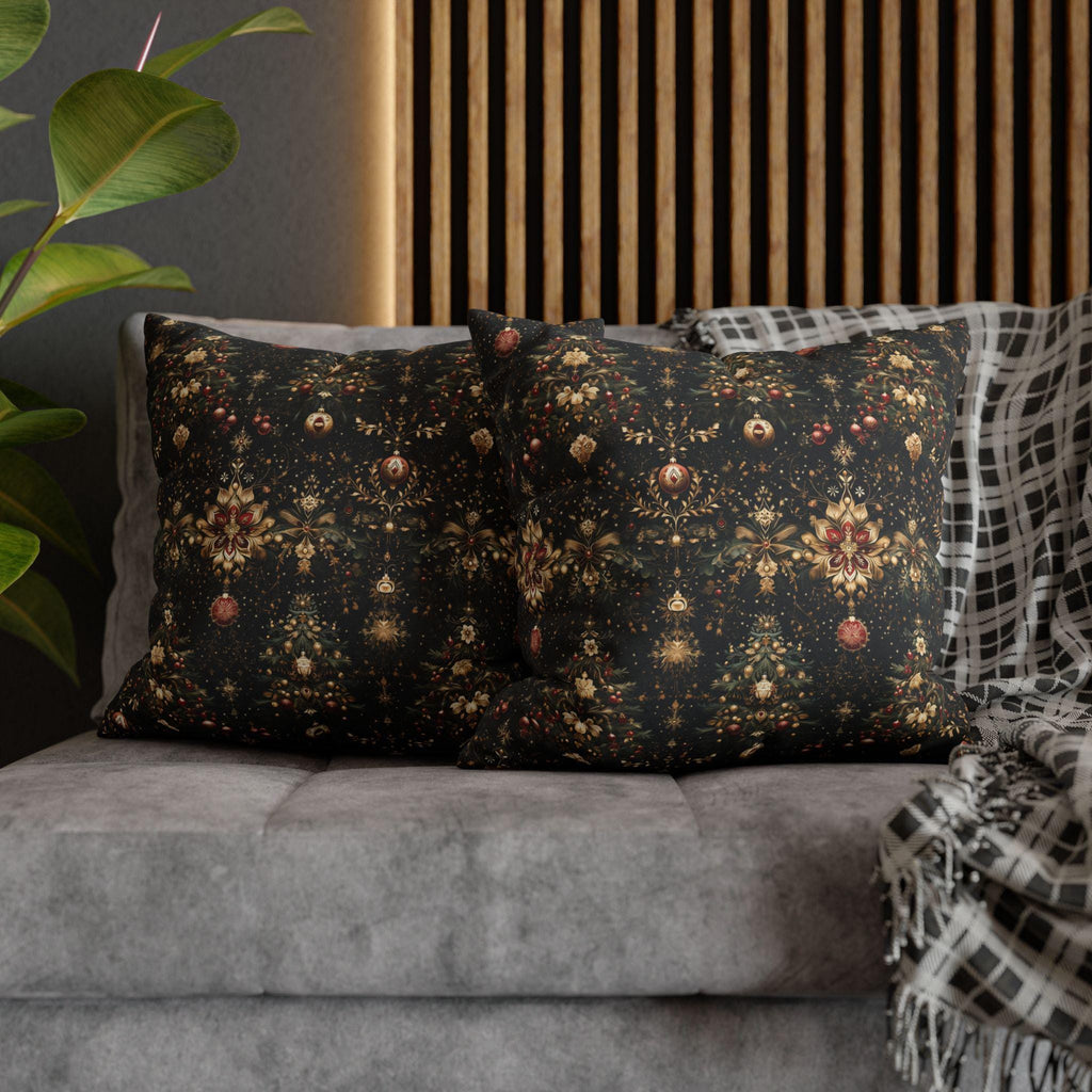 Elegant Christmas Decorations Pillow Cover, Holiday Decorative Cushion Cover