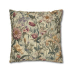 William Morris Inspired Botanical Tapestry Pillowcase: Arts and Crafts Floral Cushion Cover