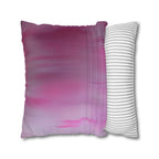 Romantic Coquette Pillow Cover: Pink Satin Bow Image & Floral Accents for Feminine Bedroom Decor