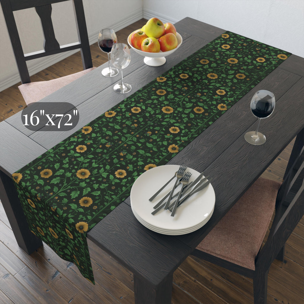 Elegant William Morris Arts and Crafts Floral Table Runner: 7 Colorway Choices