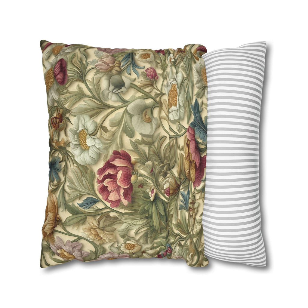 William Morris Botanical Pillow Cover: Vintage Style Floral Accent