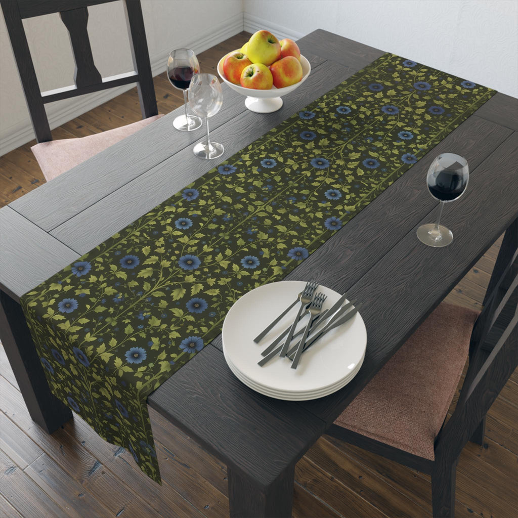 Elegant William Morris Arts and Crafts Floral Table Runner: 7 Colorway Choices