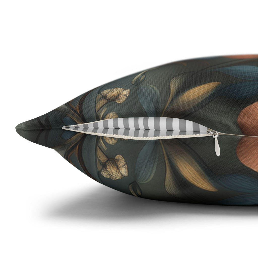 Peacock Pillow Cover: William Morris Floral Tapestry Design