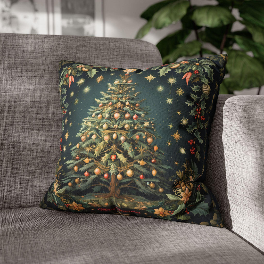 William Morris Christmas Pillow Cover: Botanical Tree, Vintage Style