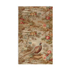 French Country Pheasant Hand Towel: Vintage Style Toile Bird Design for Kitchen or Bath