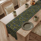 Elegant William Morris Arts and Crafts Floral Table Runner: 7 Colorway Choices