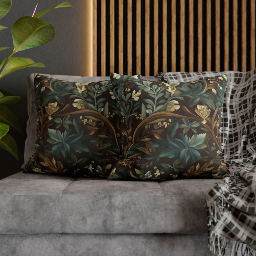 William Morris Botanical Pillow Cover: Vintage Style Floral Accent Pillow
