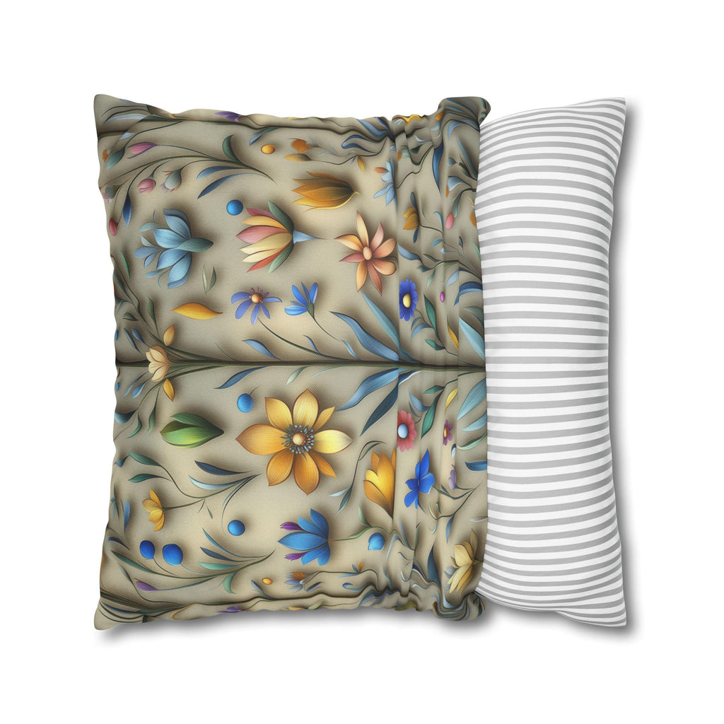 William Morris Inspired Floral Pillowcase: Arts & Crafts Botanical Cushion Cover for Home Decor