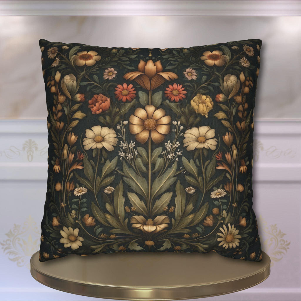 William Morris Inspired Throw Pillow Cover: Spring Garden Botanicals