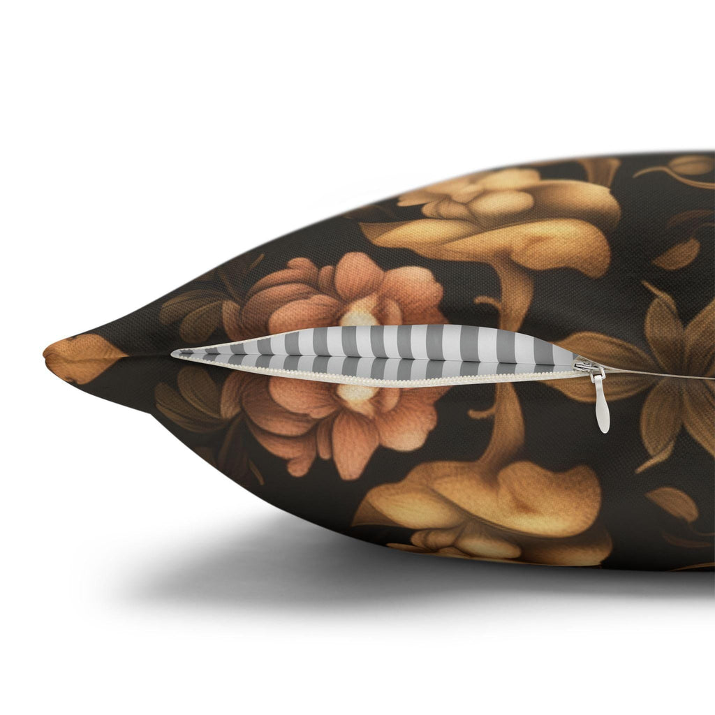 Fall Harvest Turkey Pillow Cover:  William Morris Inspired Botanical Autumn Accent