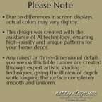 Celtic Clover Botanical Table Runner: William Morris Inspired Green Tapestry