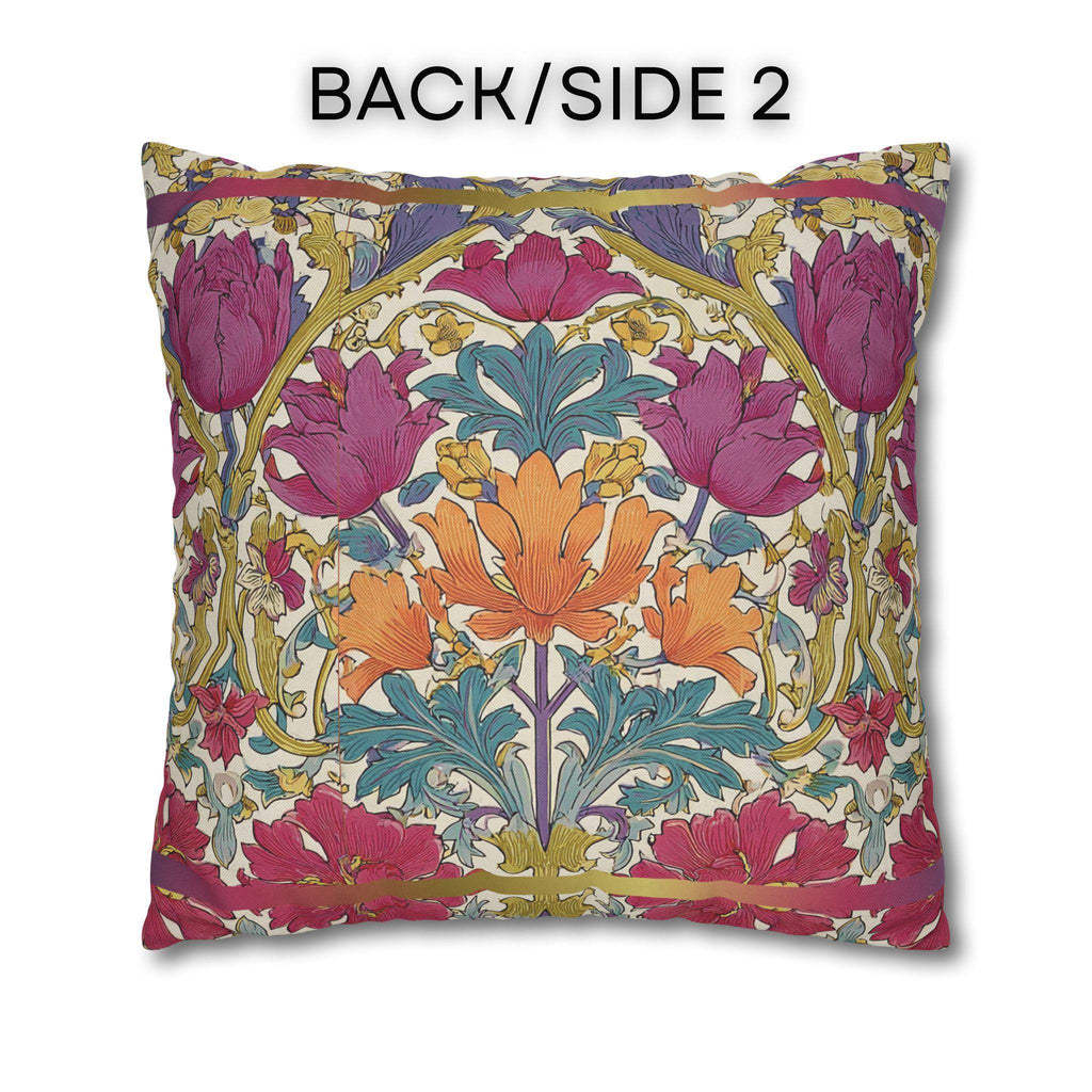 William Morris Style Hyacinth Pillow Cover: John Henry Dearle Inspired Floral