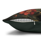 William Morris Christmas Tree Pillow Cover, Deep Green Holiday Decorative Cushion