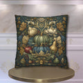 William Morris Pillow Cover Fall Harvest Tapestry Style Pumpkin Botanical Autumn Decor Euro Sizes