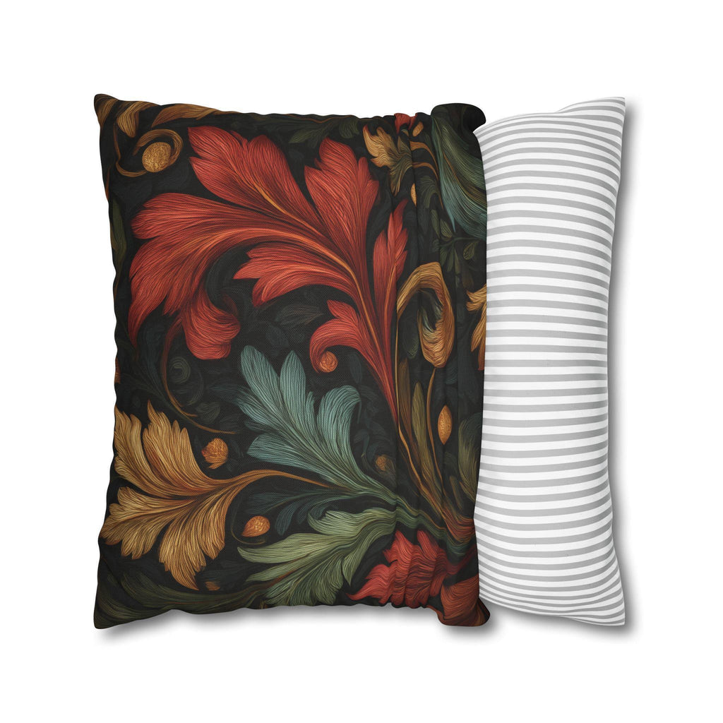 William Morris Autumn Leaf Pillow Cover: Tapestry Style Holiday Decor