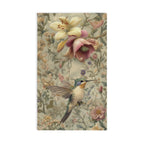 Elegant Hummingbird Hand Towel: Eco-Friendly Bathroom Decor, Nature Lover Gift, Spring Accent