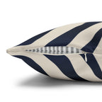 Navy Black Gradient Zebra Stripe Pillow Cover: Bold Safari Print for Modern Neutral Decor