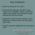 Red Cardinal Christmas Hand Towel: Winter Berry Hand Towel