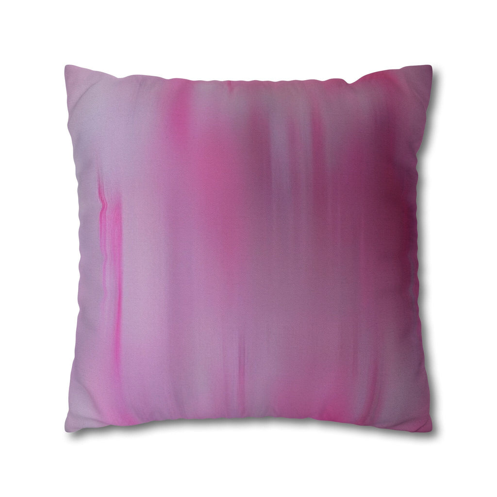 Romantic Coquette Pillow Cover: Pink Satin Bow Image & Floral Accents for Feminine Bedroom Decor