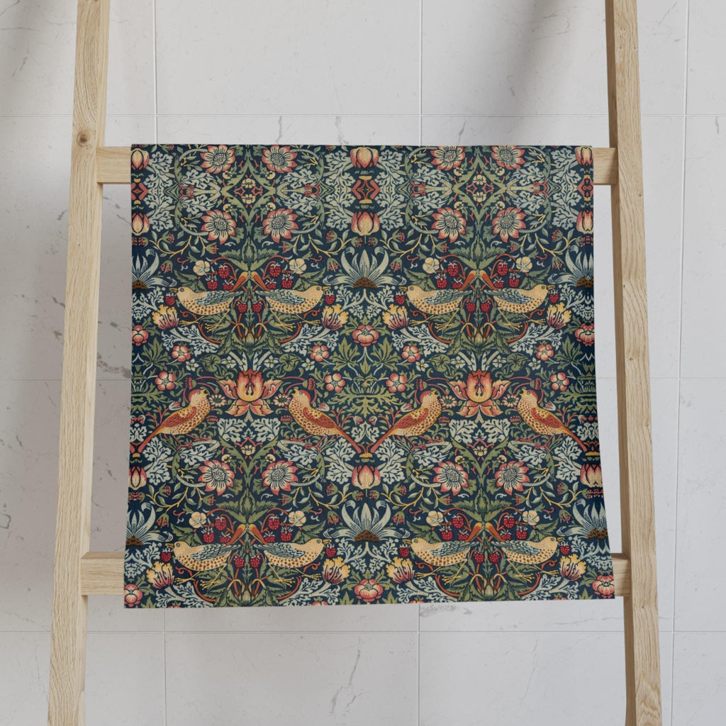 Strawberry Thief Heritage Hand Towel: William Morris Classic Reimagined