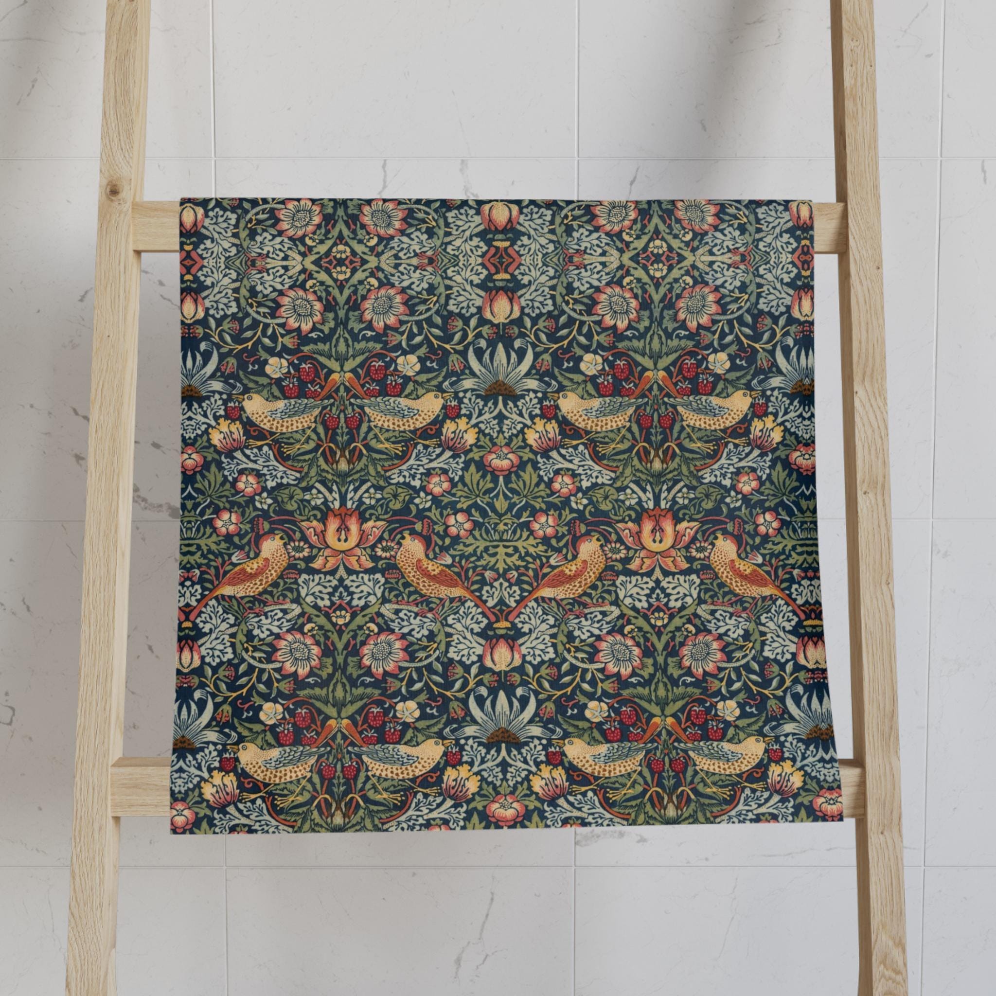 Strawberry Thief Heritage Hand Towel: William Morris Classic Reimagined