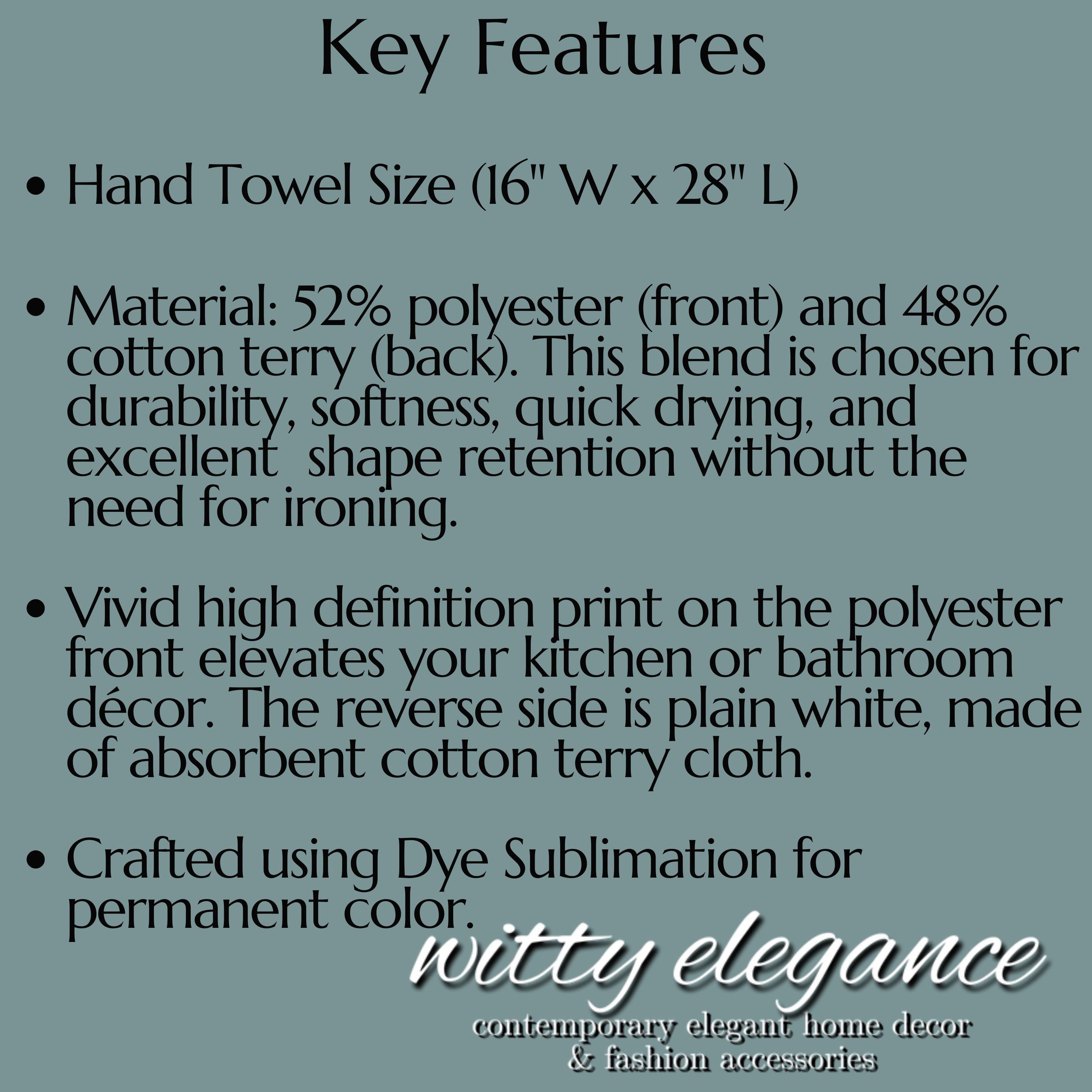 Wild Strawberry  Hand Towel: Botanical Summer Decor for Bath or Kitchen