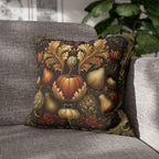 William Morris Inspired Pillow Cover: Vintage Style Autumn Harvest Tapestry