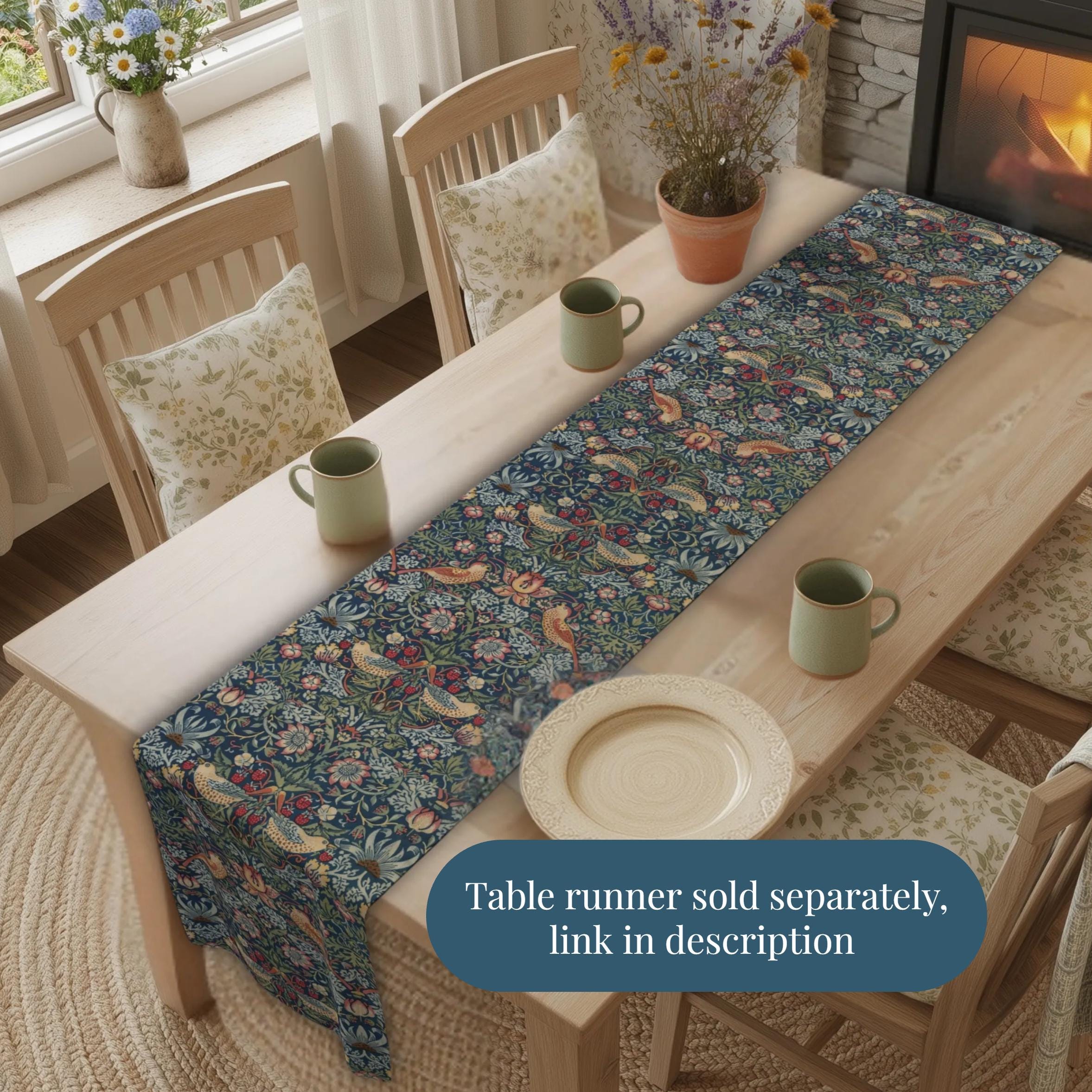 Strawberry Thief Heritage Hand Towel: William Morris Classic Reimagined
