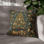 William Morris Inspired Christmas Tree Pillow Cover: Winter Gifts Vintage Style Motif