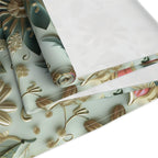 Elegant Christmas Table Runner: Snowflake & Poinsettia Holiday Decor