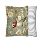 William Morris Hummingbird Pillow Cover: Arts & Crafts Floral Cushion